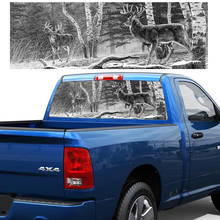 Deer Hunting Back Window Stickers Rear Window Graphic Decal Forest Animals Deer Hunting Rear Window Sticker for Truck SUV 2024 - buy cheap