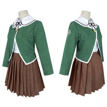 Disfraz de Danganronpa Fujisaki Chihiro para Halloween, uniforme escolar JK para niñas, traje de marinero, abrigo, camisa, vestido, S-2XL 2024 - compra barato