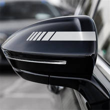 1 pair Universal Rear-view Mirror Stickers side decal for Hyundai ix35 iX45 iX25 i20 i30 Sonata,Verna,Solaris,Elantra,Accent 2024 - buy cheap
