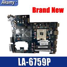 Laptop motherboard For Lenovo G470 PC Mainboard PIWG1 LA-6759P HDMI full tesed DDR3 2024 - купить недорого