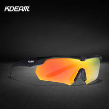 KDEAM High Quality Unbreakable TR90 Sport Sunglasses Safety Semi Rimless Shades Half Frame Inpact Resistance Sunglass With Box 2024 - buy cheap