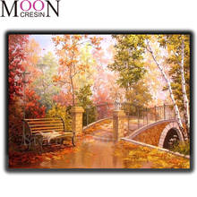 Landscape 5D Diy Diamond Painting Bridge Diamond Embroidery Cross Stitch Diamond Mosaic Full Square Round Drill Rhinestone Home 2024 - buy cheap