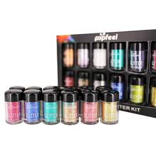 12pcs/set POPFEEL Brand Glitter Eyeshadow Makeup Shiny Loose Glitter Powder Eye Shadow Cosmetic Make Up Pigment 2024 - buy cheap