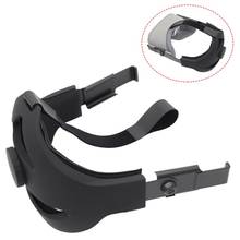 Fones de ouvido vr, com tira para a cabeça, ajustável, de couro, para oculus quest, acessórios de cabeça com redução de pressão 2024 - compre barato