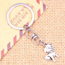 New Fashion Keychain 21x16mm lovely dog Pendants DIY Men Jewelry Car Key Chain Ring Holder Souvenir For Gift 2024 - buy cheap