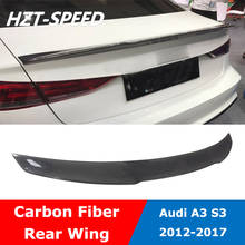 Kit de carrocería de coche estilo A3 S3 V, alerón trasero de Material de fibra de carbono para Audi A3 s-line S3 RS3 Sedan 2012-2017 2024 - compra barato