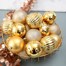 Conjunto de bola de natal com 34 peças, 4cm, 6cm, decoração de natal, bola, pingente de árvore de natal, decoração de natal 2024 - compre barato