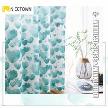 NICETOWN Subtle Linen Semi-Sheer Voile Curtains Gradient Watercolor Heart Pattern Sheer Panels for Valentine Gift Brithday 2024 - buy cheap