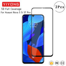 YIYONG 9D Full Cover Glass For Huawei Nova 7 7i 6 SE 5 5i Pro Tempered Glass Screen Protector For Huawei Nova 5T 5Z Nova7 Glass 2024 - buy cheap