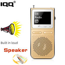 IQQ Gold-reproductor Mp3 A2 con Lound Speak y 8G, puede reproducir 100 horas, Radio FM integrada, compatible con ampliar hasta 128G 2024 - compra barato