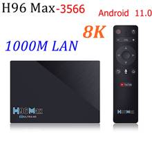 Tv box h96 max rk3566, quad-core, 64 bits, 8gb, 64gb, 4gb, 32gb, lan 11.0 m, wi-fi duplo 1000/5g, bluetooth 2.4, 4k, full hd, media player 2024 - compre barato