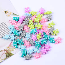 1Pcs Baby Teether Chain Mini Tortoise Teethers Toys Wholesale Silicone Beads DIY Nursing Bracelet Pacifier Clip Chain 2024 - buy cheap