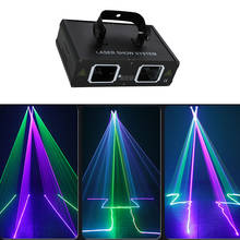 Double Head Dj Disco Scaner Line RGB Laser DMX Professional DJ Lazer Projector Party Show Club Holiday Home Bar Stage Lighting 2024 - buy cheap