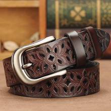 Genuine Leather Belts for Women Second Layer Cowskin Woman Belt Vintage Pin Buckle Strap Jeans 2024 - buy cheap