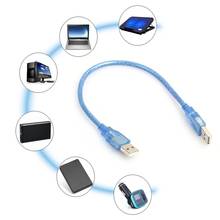 Cable de extensión USB 2,0 de 30cm, macho a macho, núcleo de cobre antiinterferencias, Cable corto USB 2024 - compra barato