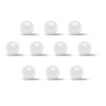 Uxcell-bolas de rolamento cerâmicas g10, 10 peças de 2.5mm, esfera de óxido de zircônio zro2 e precisão 2024 - compre barato