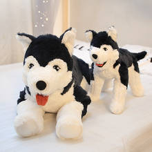 30cm simulação husky cão brinquedo de pelúcia da vida real brinquedos animais do cão macio recheado boneca do bebê adorável presente de aniversário para crianças crianças menina 2024 - compre barato
