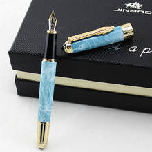 Luxury Gift Pen Jinhao Dragon Fountain Pen 0.5mm Metal Ink Pens Office Supplies Free Shipping 2024 - buy cheap