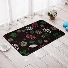 Leaves Pattern Mats Bath Mat Rugs Floor Mat Rugs Toilet Rugs Anti-slip Carpet For Kitchen Door Stairs 4 Colors Bathroom Carpet 2024 - buy cheap