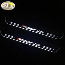 SNCN 2PCS Car LED Door Sill For BMW E46 1998 - 2006 Ultra-thin Acrylic Dynamic LED Welcome Light Scuff Plate Pedal 2024 - buy cheap