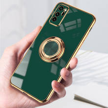 Силиконовый чехол с кольцом-держателем для Huawei P20 P30 P40 Pro Plus Nova 5T 7 SE 7i Honor 10X Lite 20 View 30 Pro Plus 30S 2024 - купить недорого