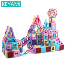 KEYAMI kids Magnetic Toys Candy colors Big size Construct Magnetic Blocks DIY Toys For Children Magnet Model Educational Toys 2024 - buy cheap