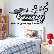 Drop Shipping Music Sentence Quotes Wall Stickers Self Adhesive Art Wallpaper Nursery Kids Room Wall Decor Art Mural 2024 - buy cheap