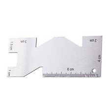 INNE 1Pcs Metal Sewing Measuring Gauge Stainless Patchwork Precision Ruler Tool Tailor Craft Cut Apparel Supplies Accessories 2024 - buy cheap