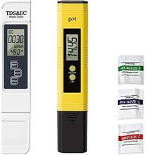 Измеритель TDS, цифровой тестер воды, 0,0-14,0 PH, 0-9990ppm, TDS и EC ЖК-дисплей, фильтр для аквариума, 2 шт. 2024 - купить недорого