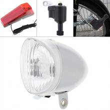 6V 3W White Bike Bicycle Dynamo  Lights LED Self-powered Front Light Headlight and Rear Light LED Lamp Set Safety for Bicycle 2024 - buy cheap