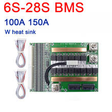 Placa de protección de batería de litio LiFePO4, 6S ~ 28S, 100A, 150A, BMS Balance, 24V, 48V, 60V, 72V, 7S, 8S, 10S, 12S, 13S, 14S, 16S, 20S 2024 - compra barato