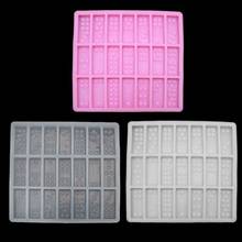 Silicone Dominoes Mold Chocolates Cake Candy Polymer Clay Dominoes Epoxy Resin Mold Dominoes Game Casino Fun Art Crafts 2024 - buy cheap