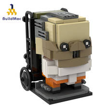 Buildmoc filme figuras hannibal lecter brickheadz do silêncio dos cordeiros modelo blocos de construção tijolos coleção brinquedos para crianças 2024 - compre barato