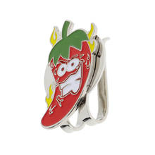 Cartoon Chilli Design Magnetic Golf Cap Visor Hat Clip-on Golf Ball Marker 2024 - buy cheap