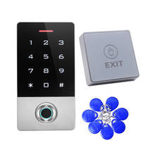 with 10 tags exit button 125KHZ ID Outdoor Fingerprint password keypad access control reader for security door lock system gate 2024 - buy cheap