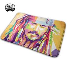 Jack sparrow casa macia família tapete antiderrapante capitão piratas caribe filme série popart pop retrato filme barbosa 2024 - compre barato