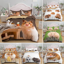 Guinea Pig Bedding Set Small Animal Hamster Duvet Cover With Pillowcase Euro Size Quilt Covers 2/3PCS Bedclothes Home Textile 2024 - buy cheap