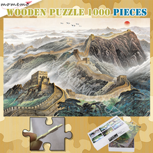 Wooden Puzzle 300 500 1000 Pieces Landscape Jigsaw Puzzle The Great Wall Assembling Puzzle DIY Toys for Adults Kids Nice Gifts 2024 - buy cheap