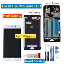 ЖК-дисплей 5,5 дюйма для Meizu M6 Note M721H, сменный сенсорный ЖК-экран с рамкой в сборе для Meizu M6 Note 2024 - купить недорого
