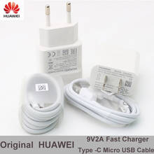 Original Huawei P20 lite Charger P9 Fast Quick charge Adapter Type C/Micro USB cable For 8x 7x p10 Lite P8 Honor 3 9 8 Nova 2 3 2024 - buy cheap