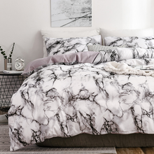 Marble Pattern Bedding Set Solid Colors Duvet Cover 2/3 Piece Set Including Pillowcase Simple Style 150 200 220 228 230 240 260 2024 - buy cheap