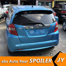 For HONDA FIT Spoiler 2008-2013 jazz  spoiler High Quality ABS Material Car Rear Wing Primer Color Rear Spoiler 2024 - buy cheap