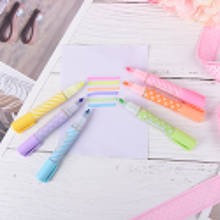 6 unids/lote 6 colores/paquete lindo Kawaii mini resaltador bolígrafos suministros de oficina y papelería 2024 - compra barato