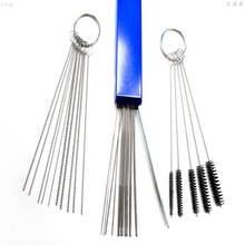 Motorcycle Car Carburetor Jets Cleaning Tool Needles Brushes Set For Carb Jet injector nozzle Spray gun Airbrush Clean tools 2024 - buy cheap