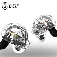 QKZ VK1 4DD In Ear Earphone Hybrid Headset Bass Earbuds With Mic Replaced Cable HIFI DJ Monito Running Sport Earphone 2024 - buy cheap