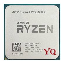 AMD Ryzen 3 PRO 2200G R3 PRO 2200G 3,5 ГГц четырехъядерный процессор 65 Вт YD220BC5M4MFB разъем AM4 2024 - купить недорого