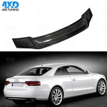 A5 Carbon Fiber Rear Spoiler For Audi A5 Coupe Rear Trunk Spoiler Wing R Style 2-Doors 2010 2011 2012 2013 2014 2015 2016 2024 - buy cheap