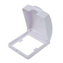 Tampa protetora de interruptor de parede para banheiro tampa de plástico branco à prova d' água