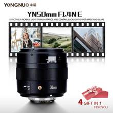 YONGNUO YN50MM 50MM F1.4N F1.4 E Standard Prime Lens AF/MF for Nikon D7500 D7200 D7100 D7000 D5600 D5500 D5300 D5200 D5100 2024 - buy cheap