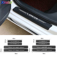 4pcs NEW Car Protector Door Sill Stickers for Mitsubishi Lancer Outlander ASX 2024 - buy cheap